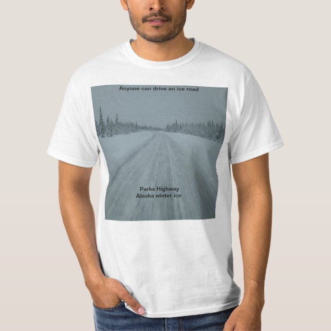 Camiseta T-shirt gelado da estrada (Frente)