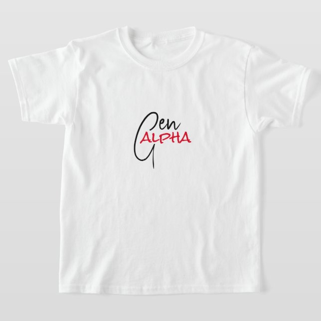 Camiseta T-Shirt Gen ALPHA Kids (Postura )
