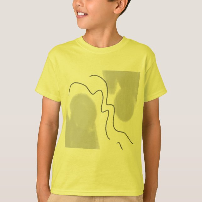 Camiseta T-Shirt GENOMA DO CÍRCULO ouro (Frente)