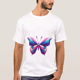 Camiseta T-shirt geométrica da borboleta