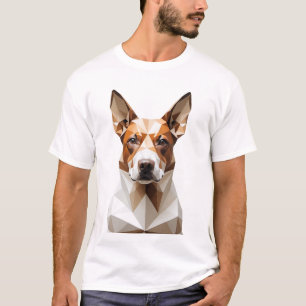 Camiseta T-shirt geométrica de cães