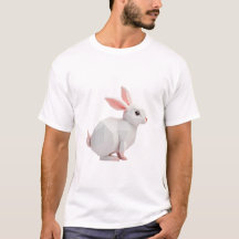 T-shirt geométrica de coelhos