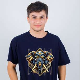 Camiseta t-shirt geométrica de elefantes