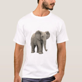 Camiseta T-shirt geométrica do elefante