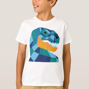Camiseta T-shirt geométrico para miúdos - T-Rex do