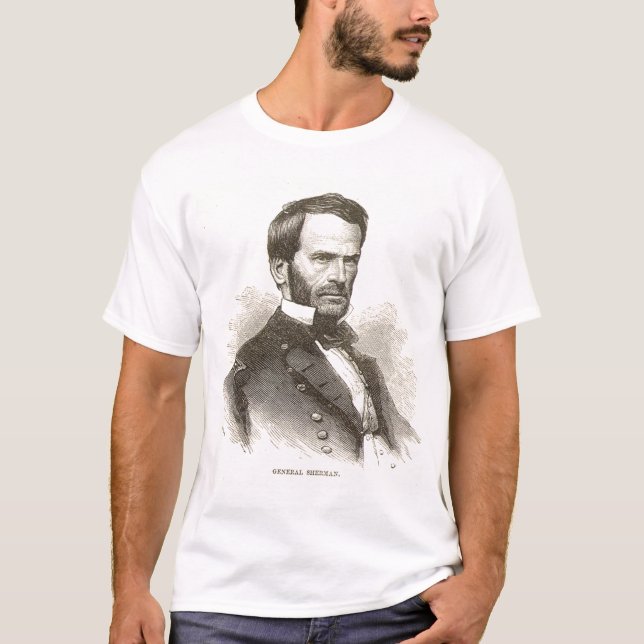 Camiseta T-shirt geral de W.T Sherman (Frente)