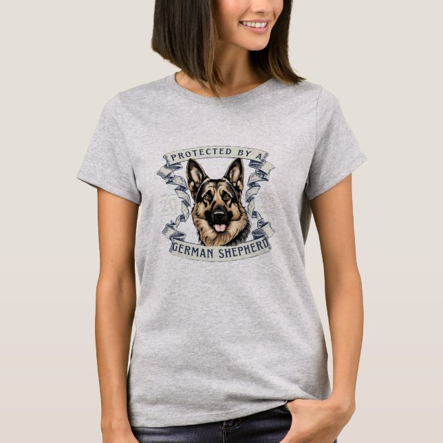 Camiseta T-Shirt German shepherd feminino (Frente)