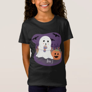 Camiseta T-Shirt Ghost Halloween Cute Kid