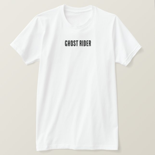 Camiseta T-shirt Ghost Rider - Caveira Flameadora e Espírit (Frente do Design)