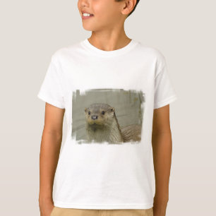 Camiseta T-shirt gigante da juventude da lontra de rio