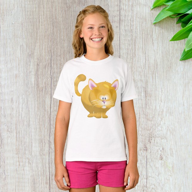 Camiseta T-Shirt Ginger Cat Girls (Criador carregado)