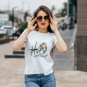 Camiseta T-Shirt girafa engraçada