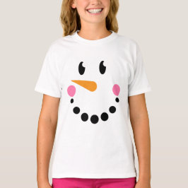 Camiseta T-shirt Girl Snowman (Design 1)