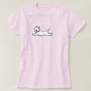 Camiseta T-Shirt Gleeful Running Westie