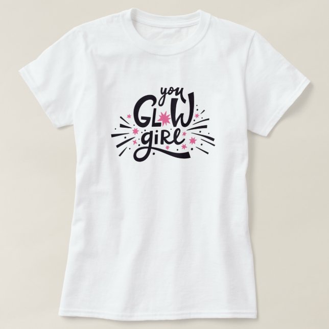 Camiseta T-Shirt Glow Girl (Frente do Design)