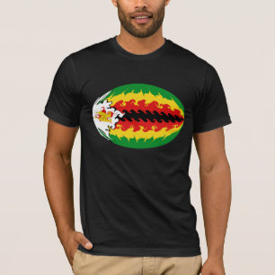 Camiseta T-shirt Gnarly da bandeira de Zimbabwe