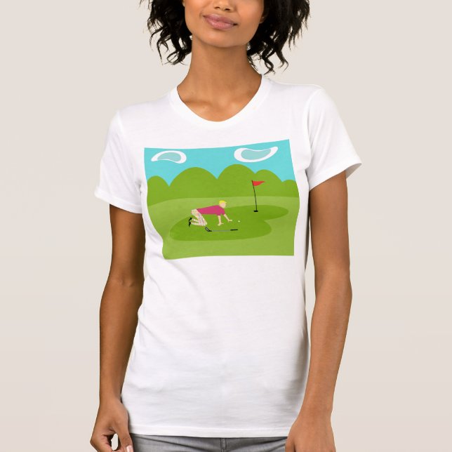 Camiseta T-Shirt Golfer Retro (Frente)