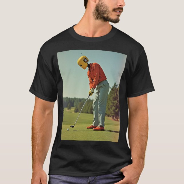 Camiseta T-Shirt Golfer Robot (Frente)