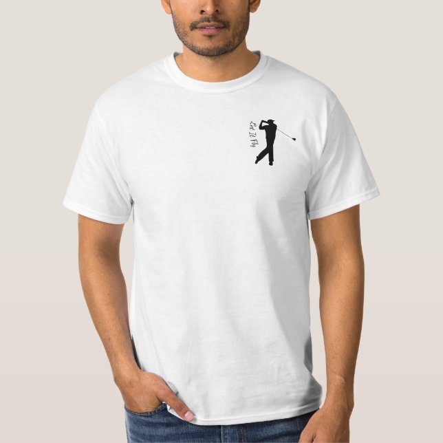 Camiseta T-Shirt Golfer Silhouette (Frente)