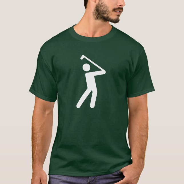 Camiseta T-shirt Golfing do pictograma (Frente)