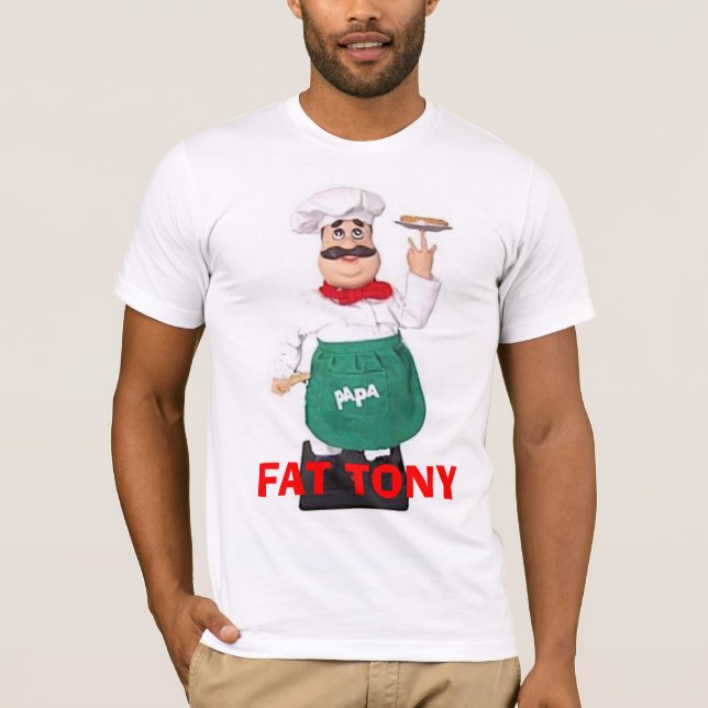 Camiseta T-shirt gordo de Tony (Frente)
