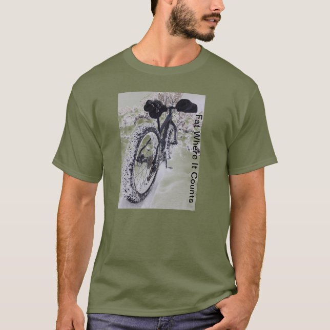 Camiseta T-shirt gordo do Mountain bike da bicicleta (Frente)