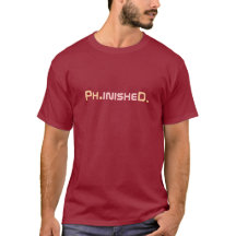 T-shirt graduado de Phinished PhD