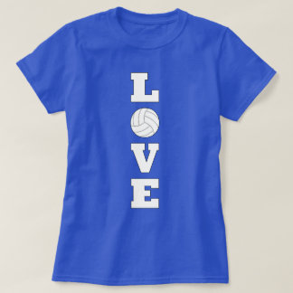 Camiseta T-shirt gráfica vertical do LOVE de voleibol