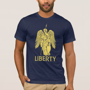 Camiseta T-shirt gráfico da senhora Liberdade (Libertas)