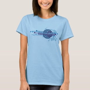 Camiseta T-shirt gráfico de Colorado do círculo dos azuis