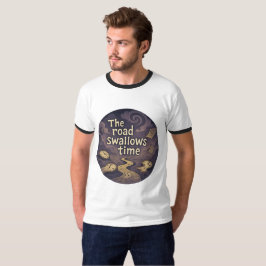 Camiseta T-Shirt Gráfico De Vórtex De Tempo Surreal