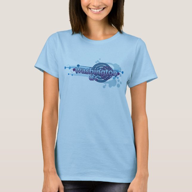 Camiseta T-shirt gráfico do Washington DC do círculo dos (Frente)