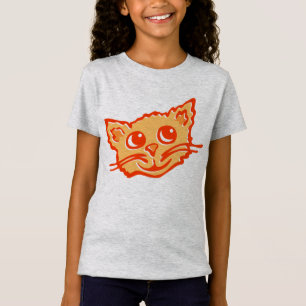 Camiseta T-shirt gráfico feliz bonito das meninas da cara