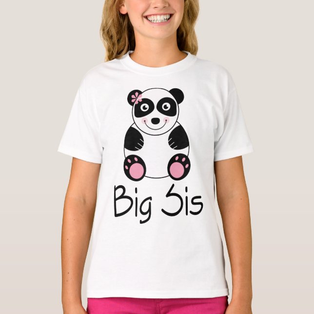 Camiseta T-shirt grande da panda do Sis (Frente)