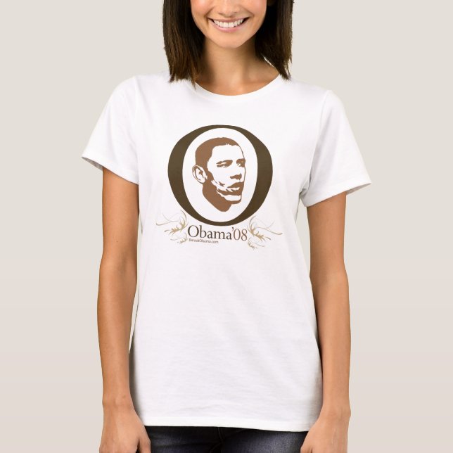 Camiseta T-shirt grande de Obama O (Frente)