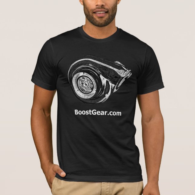 Camiseta T-shirt grande de Turbo por BoostGear.com (Frente)