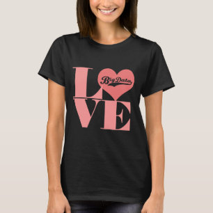 Camiseta T-shirt grande dos dados do amor