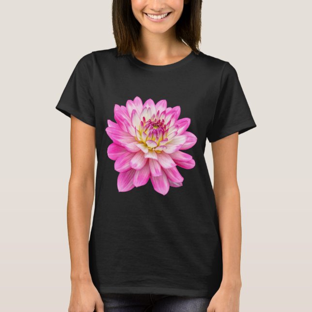 Camiseta T-Shirt Grande Rosa Dahlia (Frente)
