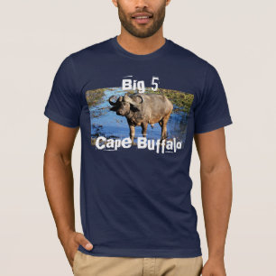 Camiseta T-shirt grandes do safari do búfalo do cabo 5