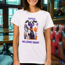 T-Shirt Graphic Home Dog Personalizado