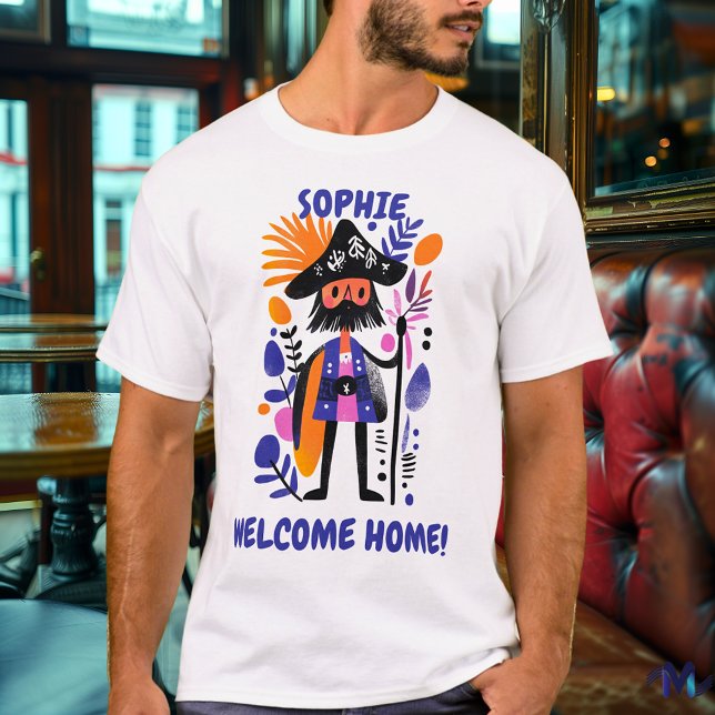 Camiseta T-Shirt Graphic Home Pirate Personalizado (Criador carregado)