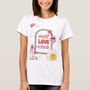 Camiseta T-Shirt Graphic Retro-Love Club Positive