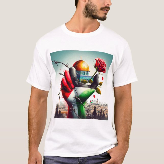 Camiseta T-shirt GRATUITA PALESTINA (Frente)