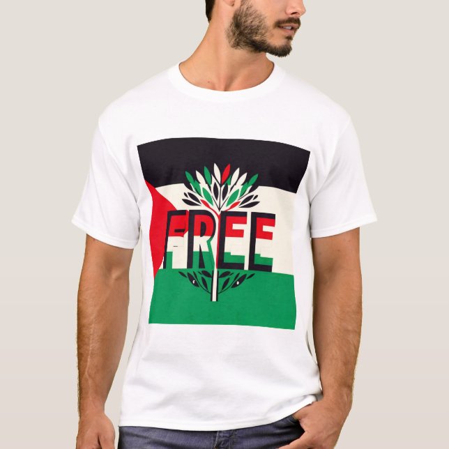 Camiseta T-shirt GRATUITA PALESTINA (Frente)