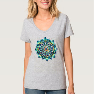 Camiseta T-Shirt Green/Blue Mandala