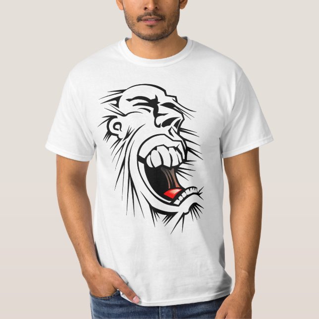 Camiseta T-shirt gritando (Frente)