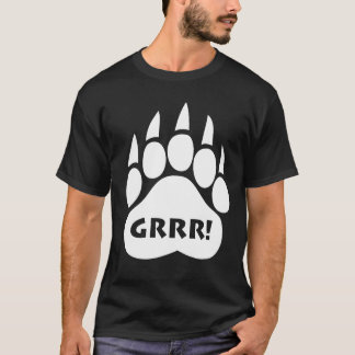 Camiseta T-shirt "GRRR da pata do orgulho do urso!" Texto