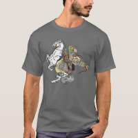 T-Shirt, guerreiro mongol medieval