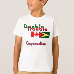 Camiseta T-shirt guyananese-canadenses dos miúdos do probl