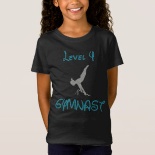 Camiseta T-Shirt Gymnast Glitter De Fonte De Rico Nível 4